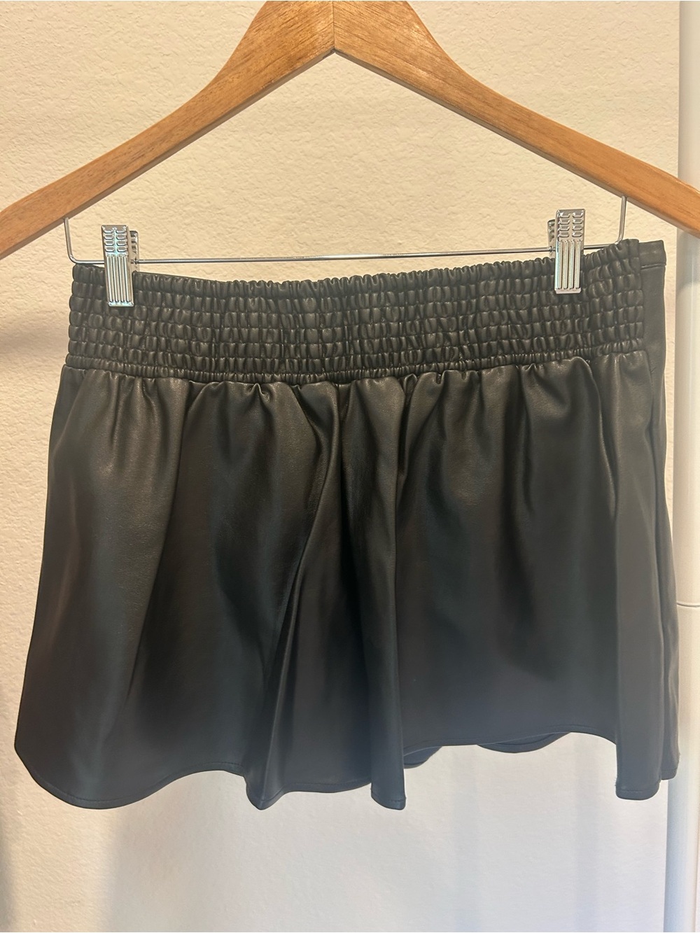 Free People Paradise Found Faux Leather Skort - Picture 5 of 9